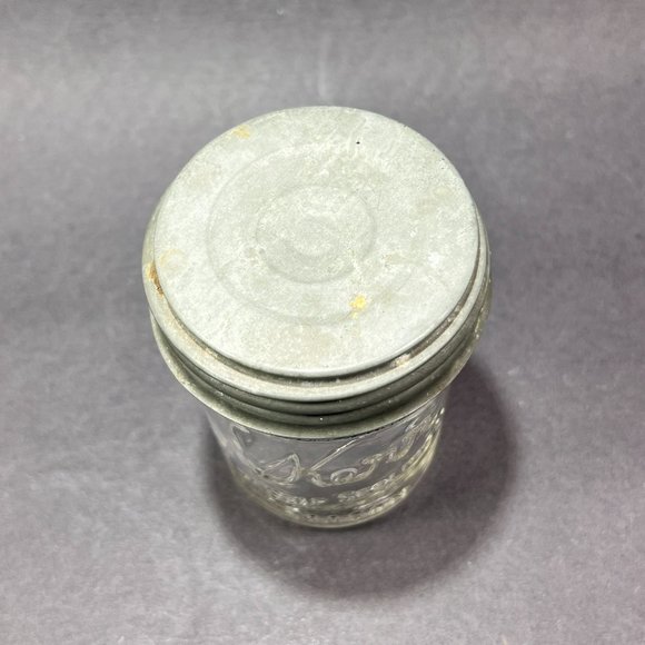 Vtg Kerr Self Sealing Mason Canning Jar Zinc Lid Boyd Porcelain Insert Country - Picture 9 of 16